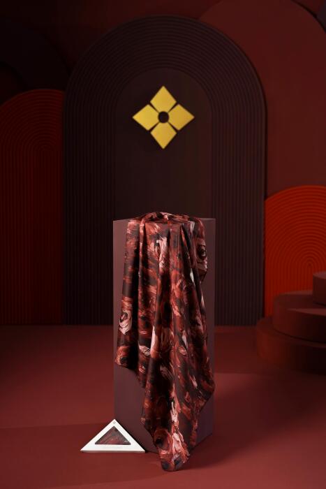 Kadın Millas Soft Eşarp Koyu bordo - Jawel