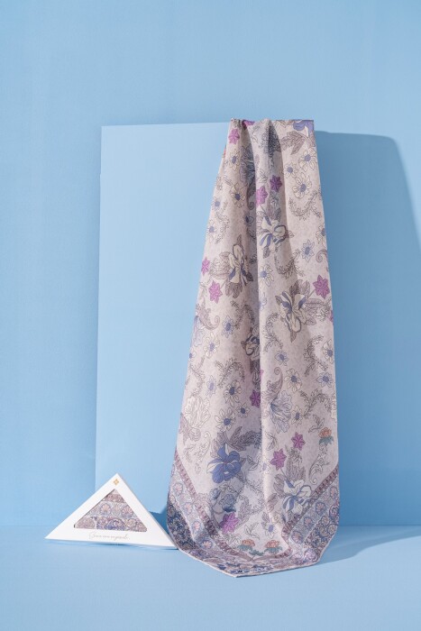 Kadın Spring Soft Misya Eşarp GRİ LİLA - Jawel