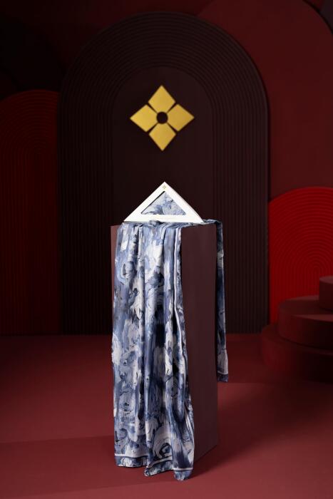 Kadın Mellas Soft Şal İndigo - Jawel