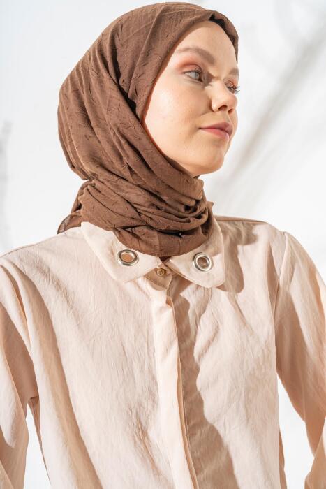 Kadın Bambu Eşarp KAHVE 