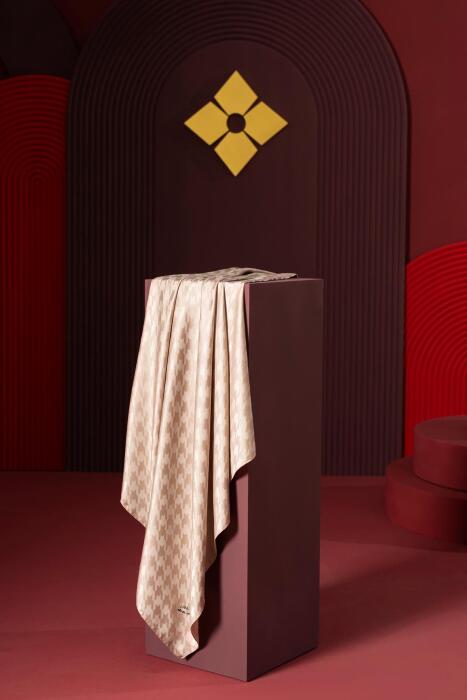 Kadın Tesettür Jakarlı Kazayağı Eşarp 1 Sütlü Kahve