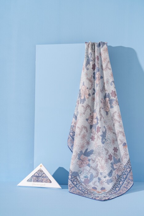 Kadın Spring Soft Misya Eşarp BEBE MAVİ - Jawel