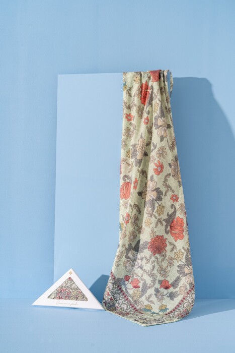 Kadın Spring Soft Misya Eşarp YEŞİL - Jawel