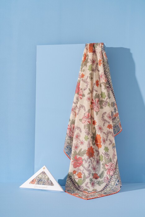 Kadın Spring Soft Misya Eşarp TURUNCU - Jawel