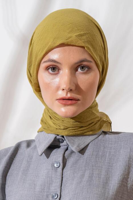 Kadın Konfor Eşarp YAĞ YEŞİLİ 