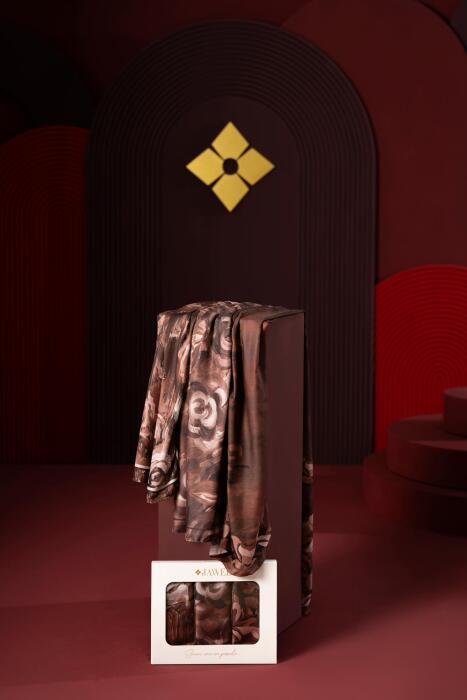 Kadın Soft Şal Paketi Kahve(Mellas-Marla-İmerion) - Jawel