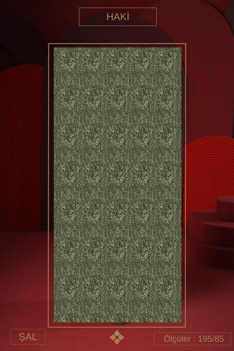 Kadın Tyana Müslin Şal Haki - Jawel