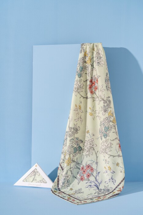 Kadın Spring Soft Limira Eşarp NİL YEŞİLİ - Jawel