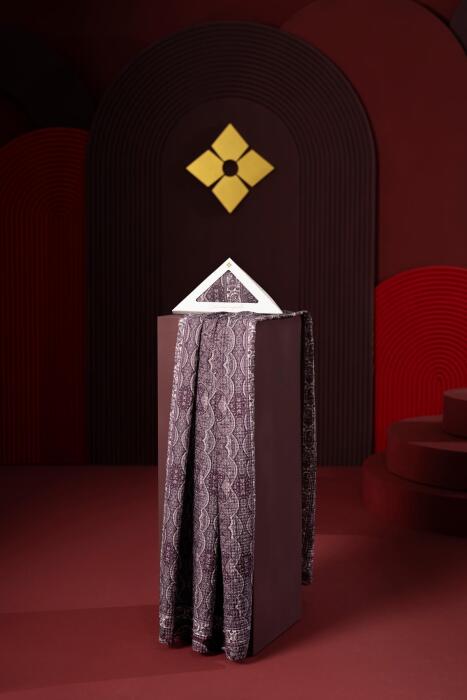 Kadın Petra Müslin Etnik Şal Mürdüm - Jawel