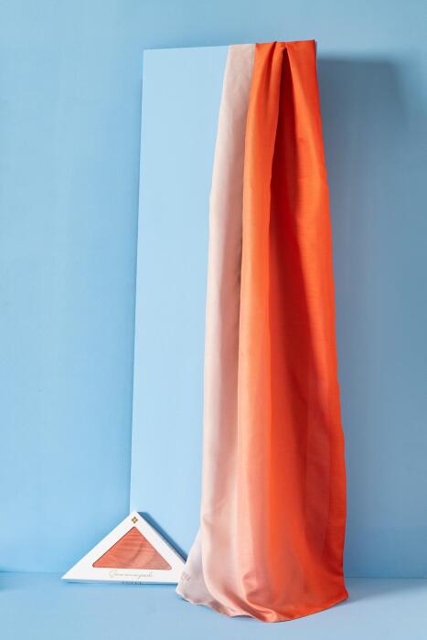 Kadın Degrade Soft Şal TURUNCU - Jawel