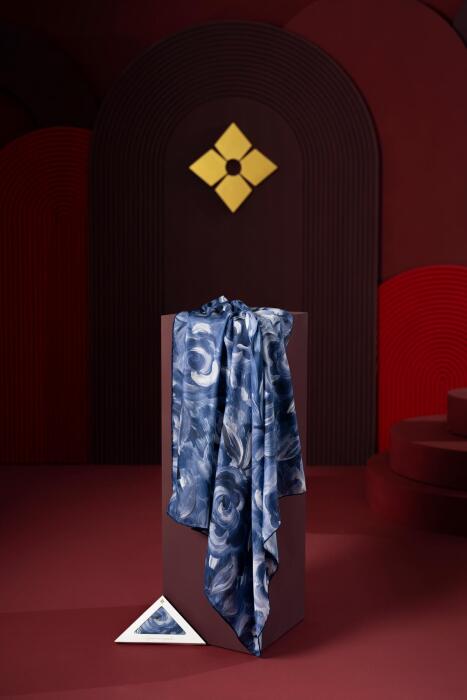 Kadın Mirla Soft Eşarp Lacivert - Jawel