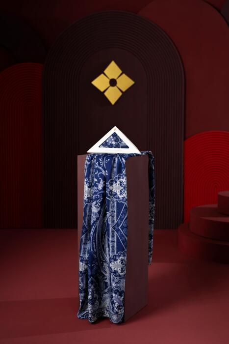 Kadın Teos Soft Şal Lacivert - Jawel