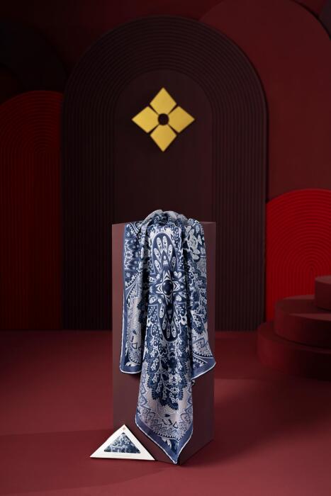 Kadın Capua Soft Eşarp Lacivert - Jawel