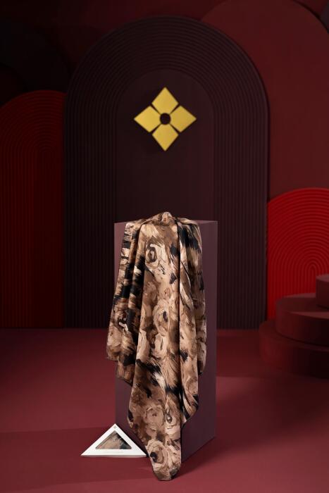 Kadın Millas Soft Eşarp Siyah kahve - Jawel