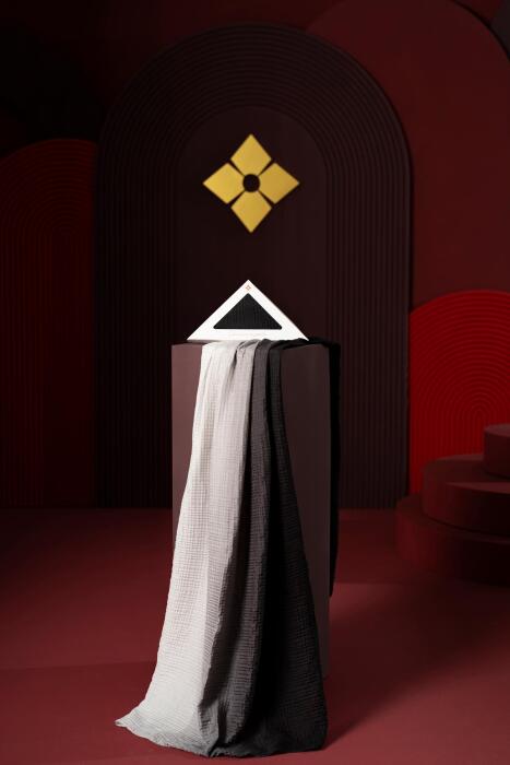 Kadın Müslin Degrade Şal Siyah - Jawel