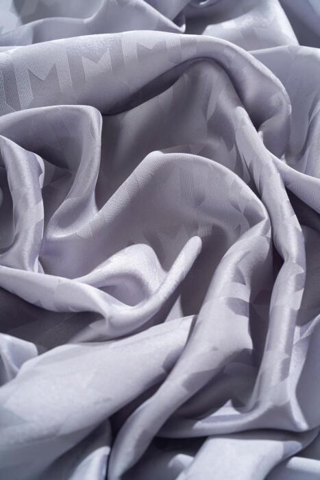 Kadın Tesettür Jakarlı Kazayağı Eşarp 1 KOYU GRİ