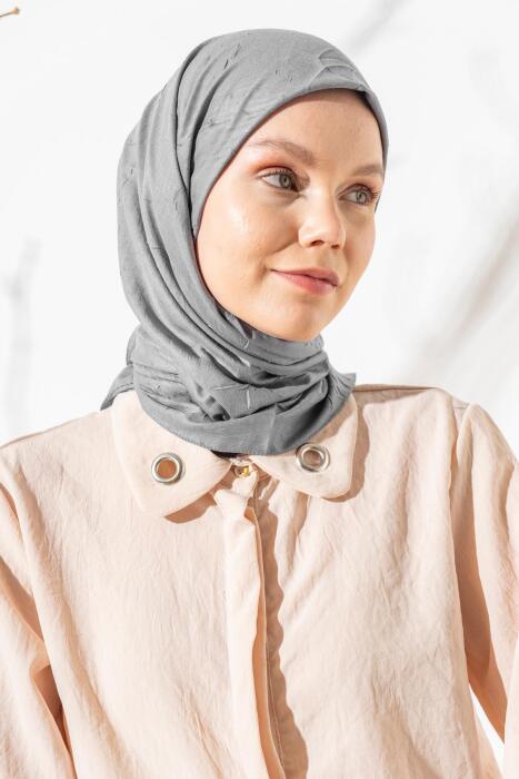 Kadın Bambu Eşarp GRİ 