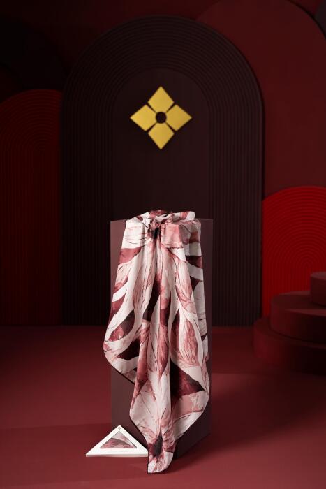 Kadın Masalia Soft Eşarp Bordo - Jawel