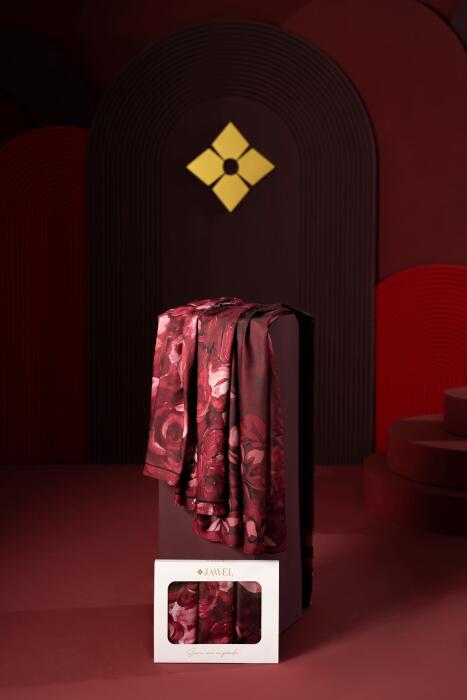 Kadın Soft Şal Paketi Bordo(Mellas-Marla-İmerion) - Jawel