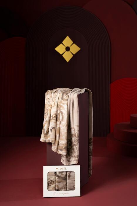 Kadın Soft Şal Paketi Sütlü Kahve(Mellas-Marla-İmerion) - Jawel