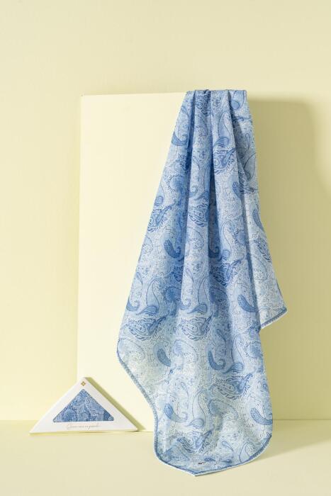 Kadın Pateh Soft Eşarp BEBE MAVİ - Jawel