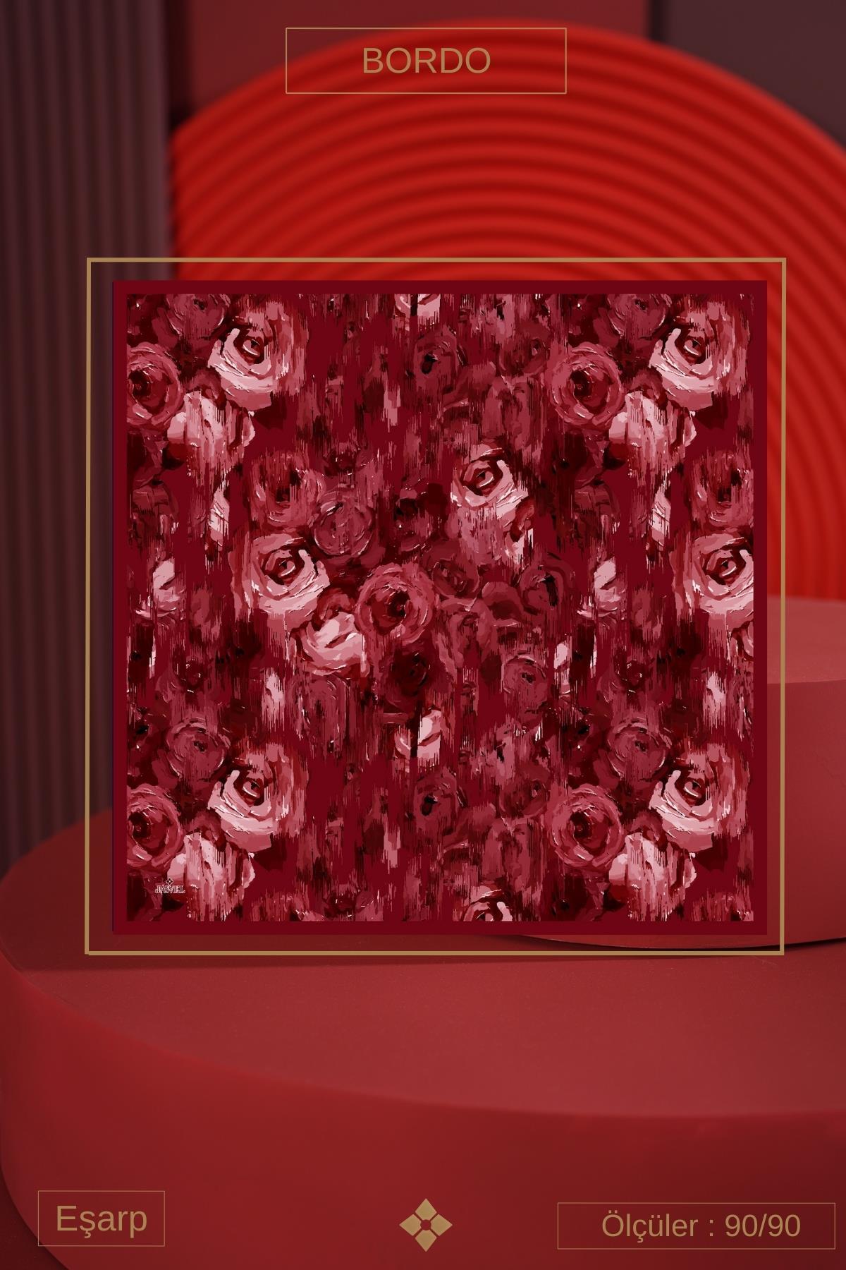 Kadın Millas Soft Eşarp Bordo