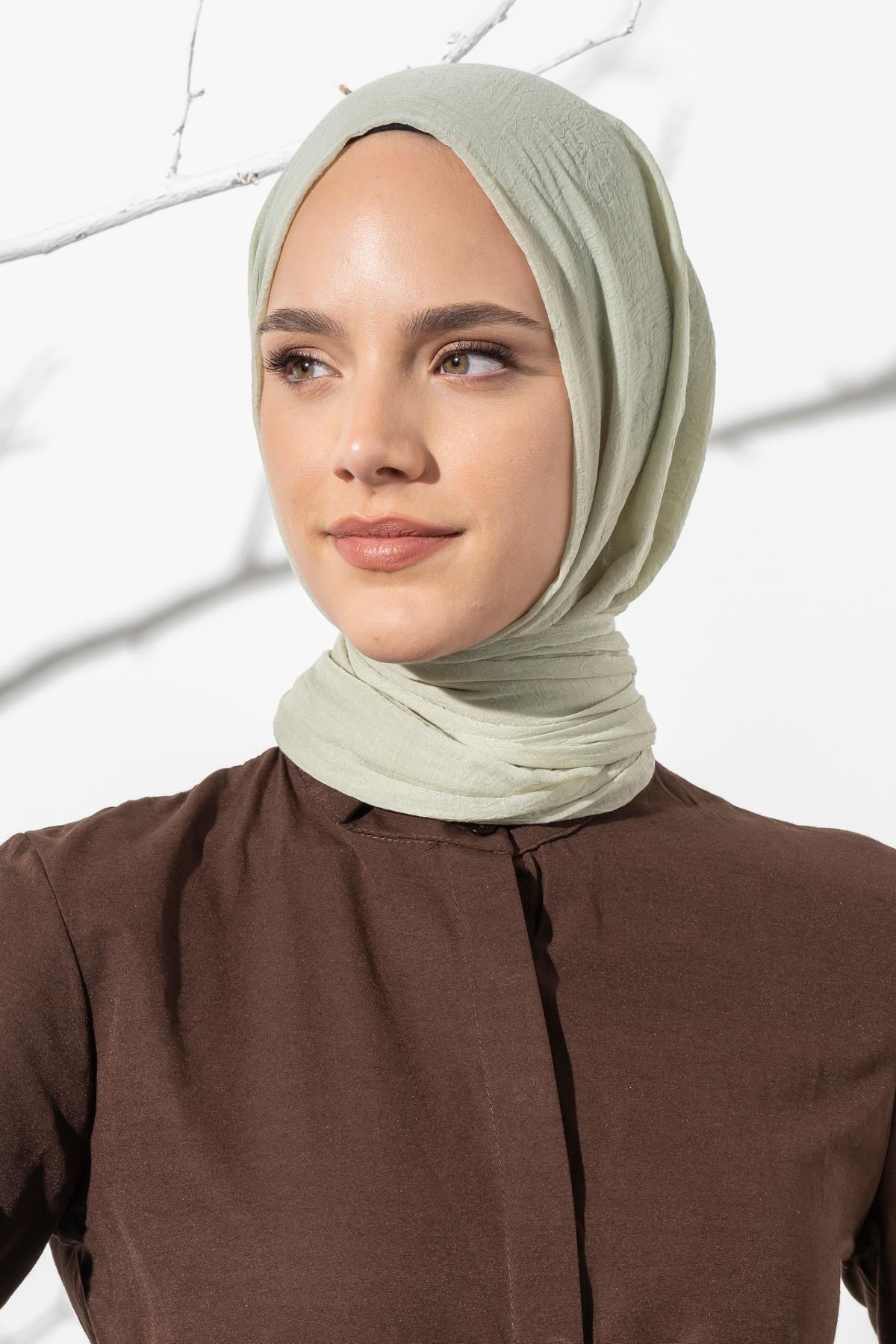 Kadın Konfor Şal 195/85 Cm NİL YEŞİLİ