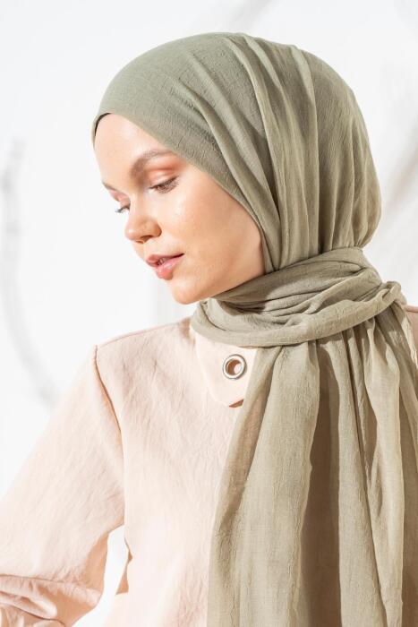 Kadın Konfor Şal 195/85 Cm SOFT YEŞİL - Jawel