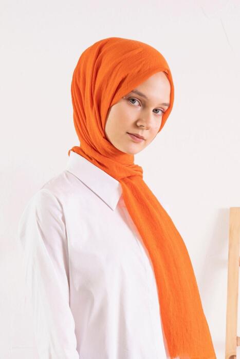 Kadın Konfor Şal 195/85 Cm PORTAKAL - Jawel