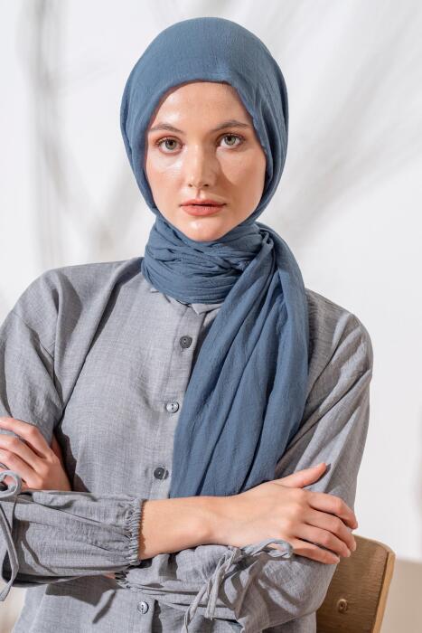 Kadın Konfor Şal 195/85 Cm GRİ - Jawel